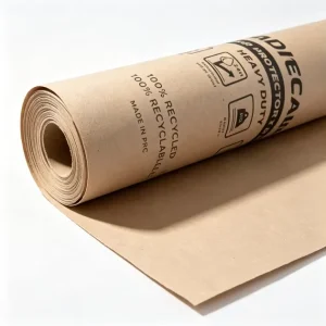 Renewable Protective Paperboard Roll Heavy Duty Floor Cover Kraft Paper for Construction Interior Renovation