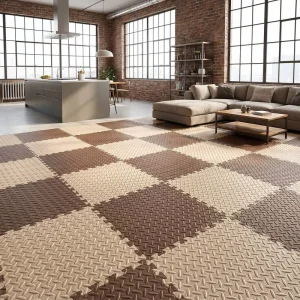 Retail Display EVA Interlocking Floor Mats High-Traffic Foam Tiles Anti-Slip Branded Shop Showroom Flooring