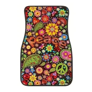 Retro Car Floor Mats Technical Cloth Rubber Wear-Resistant Thickened Stain-Resistant Water-Absorbent