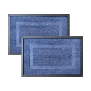 Reversible Jacquard Loop Pile Waterproof Wear-Resistant Non-Slip Embossed Door Mat