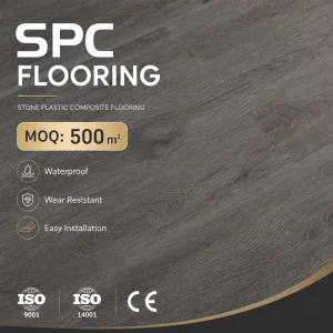 Rigid Core SPC Flooring, Anti-Skid, Wear Resistant, Wood Texture, 8mm 10mm, Office