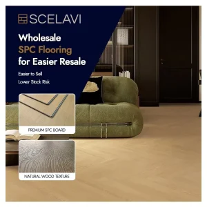 Rigid Core SPC Flooring PVC Waterproof Luxury Vinyl Plank Flooring Scandinavian Design Office School Use 5+ Year Warranty Export