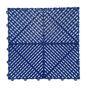 Rigid Modular Colorful Interlocking Plastic Garage Floor Tiles for Car Detailing Shops and Workshops