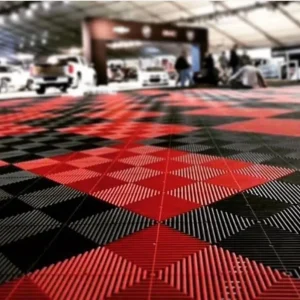 Rigid Modular Colorful Locking System Garage Floor Tiles PP Garage Flooring Mats for Car Detailing Workshop