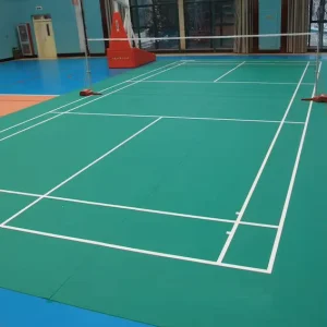 Rock Resistance Badminton Court Pvc Flooring BWF Approved Badminton Court Mat Sports Flooring