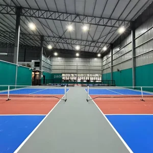 Roll Mat Pickleball Court Pickleball Flooring 44*20ft Full Size Portable Pickleball Court