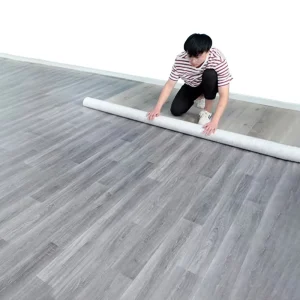 Roll Vinyl Flooring, Plastic Non-Slip PVC Floor Covering Sheet