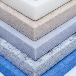 Room Decoration Fireproof 24mm Polyester Fiber Acoustic Panel PET Felt Sound Proofing Wall Panels with CE Certification