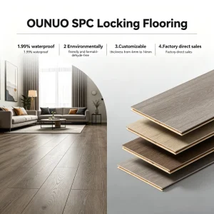 Room SPC Vinyl Flooring Plank 4-12mm Click Lock Waterproof Fireproof Eco-Friendly Wear Resistant Wide Modern Design