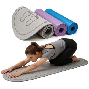 Round Shock-Absorbing Non-Slip TPE Jump Rope Mat for Home Gym Fitness Training
