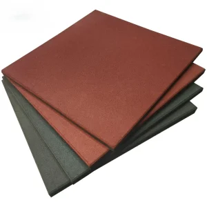 Rubber 15-50mm Non Slip Recycled Rubber Gym Tile Flooring for Garage EPDM Surface
