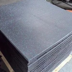 Rubber Anti-Slip Gym Flooring Mat for Sports Fitness Garden & Hall Use-Waterproof & Shock Absorption