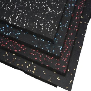 Rubber Athletic Fitness Floor Mat with Customizable Thickness and Sizes