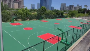 Rubber Basketball Sports Flooring with Shock Absorption and Eco-Friendly Features