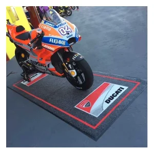 Rubber Custom Logo Motorcycle Garage Pit Mat, Race Mat