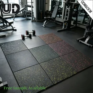 Rubber EPDM Gym Flooring, Shock Absorbing, Modular Design