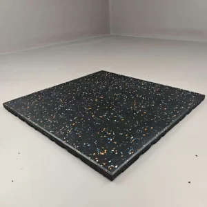 Rubber Exercise Floor Mats Thick Tiles for Gym, Garden and Hall, Waterproof Shock Absorption