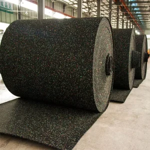 Rubber Fitness Floor Durable EPDM SBR Speckles Gym Rubber Flooring Roll Mat