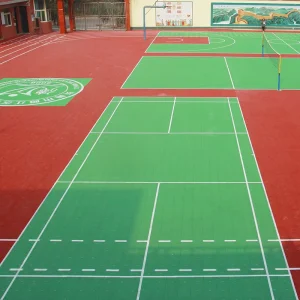 Rubber Floor Tile Event Flooring Badminton Court