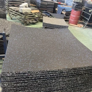 Rubber Floor Tiles Gym Rubber Flooring Sports Rubber Mat 1M*1M*20MM