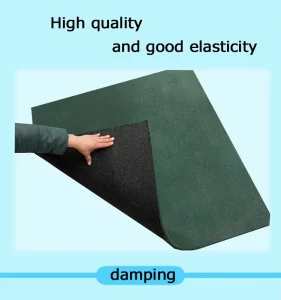 Rubber Floor Tiles Heavy Duty Shock Absorbing Rubber Mat 15-25mm 8-10 Year Long Life Customizable for Exercise Hotels Sports