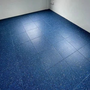 Rubber Floor Tiles with Rubber Backing Eco Friendly Slip Resistant Waterproof for Gym Home Hall Garden Use