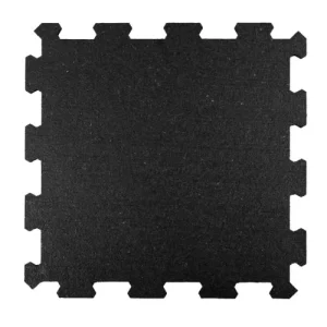 Rubber Flooring Manufacturers Gym Interlocking Tiles Floor Mat in Black
