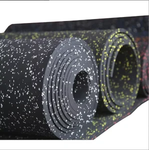 Rubber Flooring Roll 1mx10mx5mm EPDM Material Soundproof and Shock Absorption for Gyms