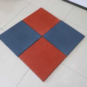 Rubber Flooring for Gym Playground Anti Slip Rubber Tile for Children’s Amusement Shock Absorption Rubber Mat for Kindergarten
