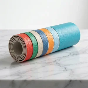 Rubber Gym Floor Litchi Pattern Colorful Anti Slip Wear Resistant Mat Ball Pad Durable Multi Purpose Exercise Surface Easy Clean