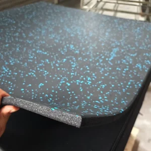 Rubber Gym Floor Mat Waterproof Slip-Resistant Fitness Equipment Protection