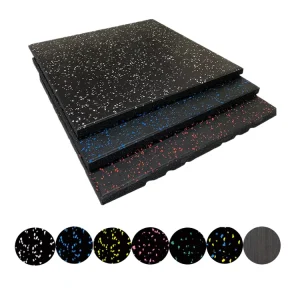 Rubber Gym Flooring Commercial Fitness Shock-Absorbing and Noise-Reducing Floor Mats