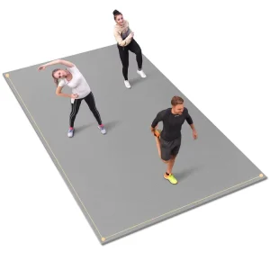 Rubber Gym Flooring Mat Waterproof Tear-Resistant Mesh Rubber Mat for Yoga and Fitness