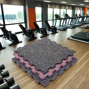 Rubber Gym Flooring Tiles and Mats for Indoor Gyms