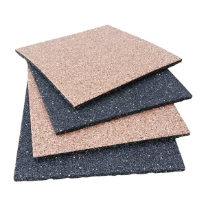 Rubber Gym Sports Floor Mat for Indoor Strength Areas Shock-Absorbing Anti-Slip Fitness Flooring