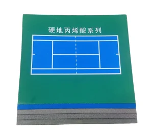 Rubber Hard Court Surface Basketball Tennis Court Coating Eco Friendly Indoor Outdoor Sports Flooring OEM Factory
