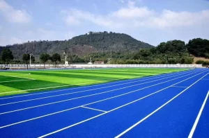 Rubber Multi-Sport Indoor/Outdoor Breathable Track Floor with Shock Absorption and Eco-Friendly Features