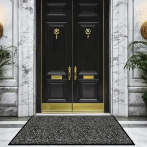 Rubber Non-Slip Machine Washable Entry Rug Shoe Scraper Doormat Super Absorbent Welcome Mat for Front