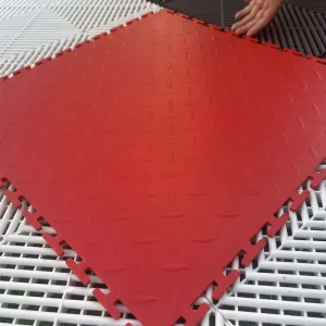 Rubber PVC Flooring Interlocking Tile for Garage 50*50CM Heavy Duty Warehouse Workshop