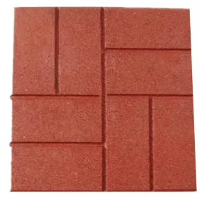 Rubber Patio Tiles Driveway Recycled Rubber Paver for Garden Landscaping