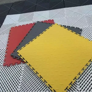 Rubber Pvc Flooring Interlocking Tile for Garage 50*50CM for Heavy Duty Warehouse Workshop