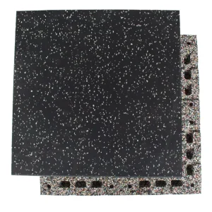 Rubber Tiles Flooring for Gym Rubber Tiles 50CM X 50CM 2 Inches Thick