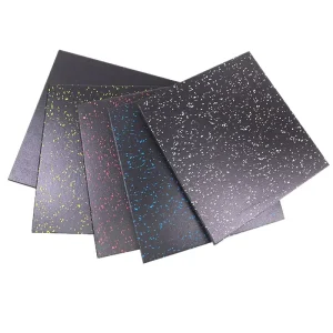Rubber Tiles Noise Insulating Rubber Flooring Tiles for Gym Fitness Floor Recycled Rubber Tile