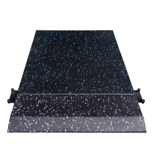 Rubber Top Gym Flooring for Home Gym Workout Mats Exercise Mat Interlocking Rubber Floor Mats with High Density EVA Foam for Garage