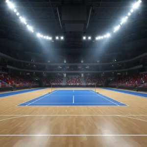 RunSure Tennis Court Indoor PVC Sports Flooring Interlocking Vinyl Tiles Anti slip Shock Absorption Eco Friendly Durable 5 8mm