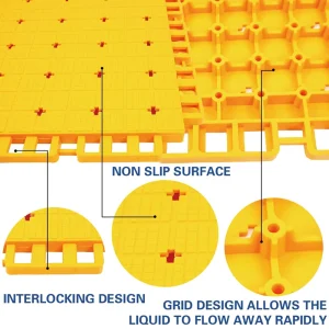 SEBS Pickleball Court Tiles with Waterproof, Anti-Slip, Interlocking, and Drainage Features