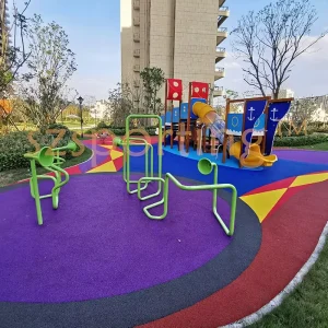 SENDU-004 EPDM Rubber Granules for Athletic Courts Kids Adventure Parks Infill Shockproof Flooring UV