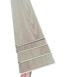 SPC Click Lock Waterproof Wear Resistant Flooring Stone Plastic Composite Wood Tiles for Home Renovation Sports Areas