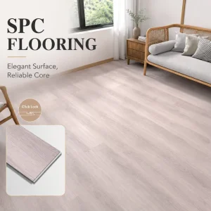 SPC Click Vinyl Plank Flooring Anti-Slip Wear-Resistant Waterproof Flooring for Hotel School Office