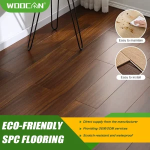 SPC Flooring 4mm 5mm 6mm 8mm Thickness Waterproof Rigid Core Vinyl Floor Plank Factory Supply